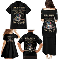 I'm A B Don't Try Me Family Matching Puletasi Dress and Hawaiian Shirt - Wonder Print Shop
