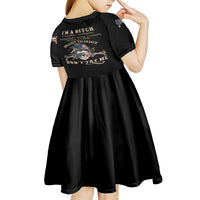 I'm A B Don't Try Me Kid Short Sleeve Dress - Wonder Print Shop