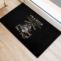 I'm A B Don't Try Me Rubber Doormat - Wonder Print Shop