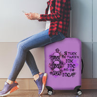 Stuck Between Idk Idc And Idgaf Luggage Cover - Wonder Print Shop