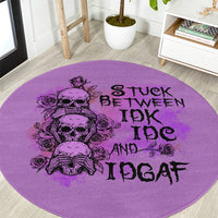 stuck-between-idk-idc-and-idgaf-round-carpet