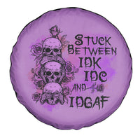 Stuck Between Idk Idc And Idgaf Spare Tire Cover - Wonder Print Shop
