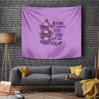 Stuck Between Idk Idc And Idgaf Tapestry - Wonder Print Shop