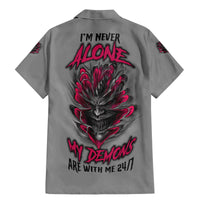 I'm Never Alone Skull Demon Family Matching Mermaid Dress and Hawaiian Shirt - Wonder Print Shop
