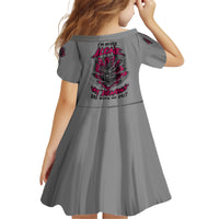 I'm Never Alone Skull Demon Family Matching Off Shoulder Long Sleeve Dress and Hawaiian Shirt - Wonder Print Shop