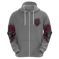 I'm Never Alone Skull Demon Hoodie - Wonder Print Shop