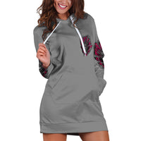 I'm Never Alone Skull Demon Hoodie Dress - Wonder Print Shop