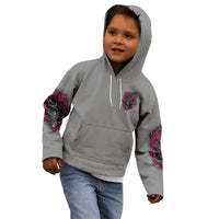 I'm Never Alone Skull Demon Kid Hoodie - Wonder Print Shop