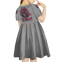 I'm Never Alone Skull Demon Kid Short Sleeve Dress - Wonder Print Shop