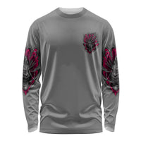 I'm Never Alone Skull Demon Long Sleeve Shirt - Wonder Print Shop