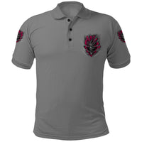 I'm Never Alone Skull Demon Polo Shirt - Wonder Print Shop