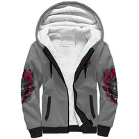 I'm Never Alone Skull Demon Sherpa Hoodie - Wonder Print Shop