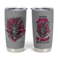 I'm Never Alone Skull Demon Tumbler Cup - Wonder Print Shop