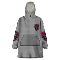 I'm Never Alone Skull Demon Wearable Blanket Hoodie - Wonder Print Shop