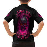 Judge Me When Yours Perfect Otherwise Shut Up Kid Hawaiian Shirt - Wonder Print Shop