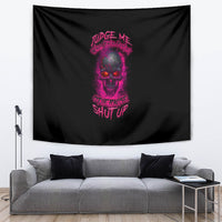 Judge Me When Yours Perfect Otherwise Shut Up Tapestry - Wonder Print Shop