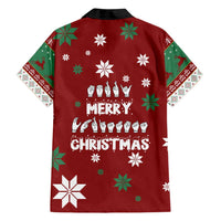 Sign Language Merry Christmas Family Matching Long Sleeve Bodycon Dress and Hawaiian Shirt Xmas Holiday Patterns - Wonder Print Shop