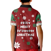 Sign Language Merry Christmas Kid Polo Shirt Xmas Holiday Patterns - Wonder Print Shop