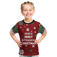 Sign Language Merry Christmas Kid T Shirt Xmas Holiday Patterns - Wonder Print Shop