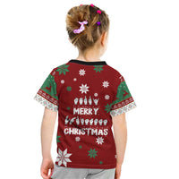 Sign Language Merry Christmas Kid T Shirt Xmas Holiday Patterns - Wonder Print Shop
