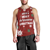 Sign Language Merry Christmas Men Tank Top Xmas Holiday Patterns - Wonder Print Shop