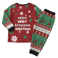 Sign Language Merry Christmas Pajama Set Xmas Holiday Patterns - Wonder Print Shop