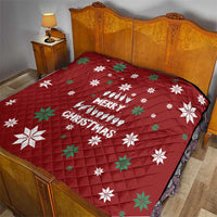 Sign Language Merry Christmas Quilt Xmas Holiday Patterns - Wonder Print Shop