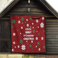 Sign Language Merry Christmas Quilt Xmas Holiday Patterns - Wonder Print Shop