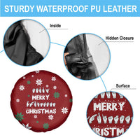 Sign Language Merry Christmas Spare Tire Cover Xmas Holiday Patterns - Wonder Print Shop