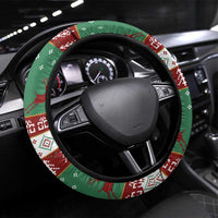 Sign Language Merry Christmas Steering Wheel Cover Xmas Holiday Patterns - Wonder Print Shop