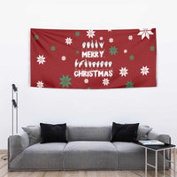Sign Language Merry Christmas Tapestry Xmas Holiday Patterns - Wonder Print Shop