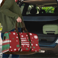 Sign Language Merry Christmas Travel Bag Xmas Holiday Patterns - Wonder Print Shop