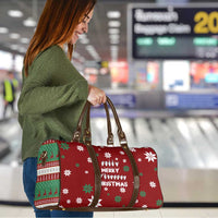 Sign Language Merry Christmas Travel Bag Xmas Holiday Patterns - Wonder Print Shop