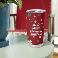 Sign Language Merry Christmas Tumbler Cup Xmas Holiday Patterns - Wonder Print Shop