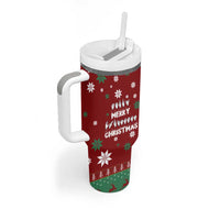Sign Language Merry Christmas Tumbler With Handle Xmas Holiday Patterns - Wonder Print Shop