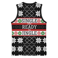 Single Ready To Jingle Christmas Basketball Jersey Xmas Holiday Patterns - Wonder Print Shop