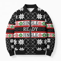 Single Ready To Jingle Christmas Bomber Puffer Jacket Xmas Holiday Patterns - Wonder Print Shop