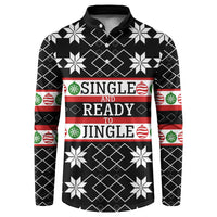 Single Ready To Jingle Christmas Button Sweatshirt Xmas Holiday Patterns - Wonder Print Shop