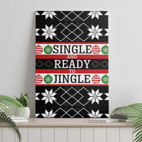 Single Ready To Jingle Christmas Canvas Wall Art Xmas Holiday Patterns - Wonder Print Shop
