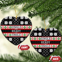 Single Ready To Jingle Christmas Ceramic Ornament Xmas Holiday Patterns - Wonder Print Shop