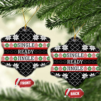Single Ready To Jingle Christmas Ceramic Ornament Xmas Holiday Patterns - Wonder Print Shop