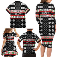 Single Ready To Jingle Christmas Family Matching Long Sleeve Bodycon Dress and Hawaiian Shirt Xmas Holiday Patterns - Wonder Print Shop