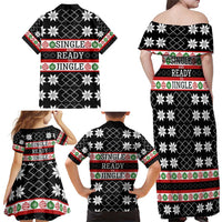Single Ready To Jingle Christmas Family Matching Off Shoulder Maxi Dress and Hawaiian Shirt Xmas Holiday Patterns - Wonder Print Shop