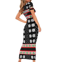 Single Ready To Jingle Christmas Family Matching Short Sleeve Bodycon Dress and Hawaiian Shirt Xmas Holiday Patterns - Wonder Print Shop