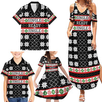 Single Ready To Jingle Christmas Family Matching Summer Maxi Dress and Hawaiian Shirt Xmas Holiday Patterns - Wonder Print Shop