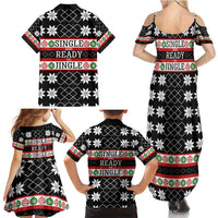 Single Ready To Jingle Christmas Family Matching Summer Maxi Dress and Hawaiian Shirt Xmas Holiday Patterns - Wonder Print Shop