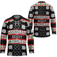 Single Ready To Jingle Christmas Hockey Jersey Xmas Holiday Patterns - Wonder Print Shop