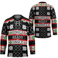 Single Ready To Jingle Christmas Hockey Jersey Xmas Holiday Patterns - Wonder Print Shop