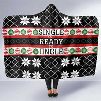 Single Ready To Jingle Christmas Hooded Blanket Xmas Holiday Patterns - Wonder Print Shop