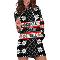 Single Ready To Jingle Christmas Hoodie Dress Xmas Holiday Patterns - Wonder Print Shop